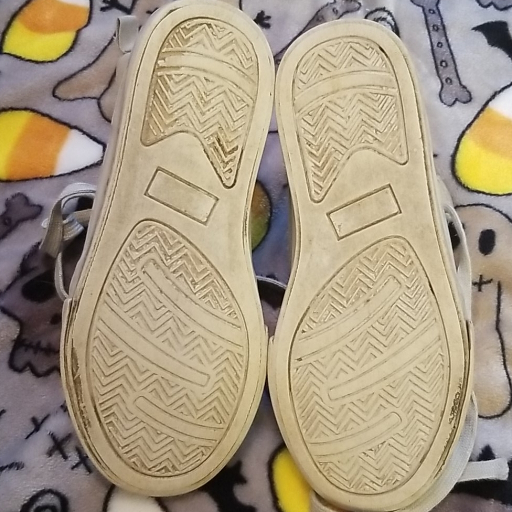 Girl's Gymboree Silver Shoes Sneakers size 11 - Picture 6 of 7